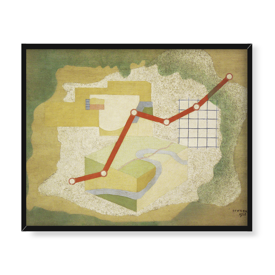 Jindrich Styrsky Jaskinia 50x40 w RAMIE