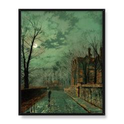 John Grimshaw Droga w pobliżu Chester 40×50