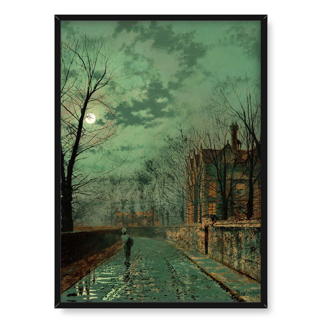 John Grimshaw Droga w pobliżu Chester 50x70