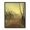 John Grimshaw Jesienna aleja 40×50 w RAMIE