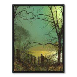 John Grimshaw Jezioro w parku Roundhay 30×40