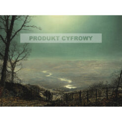 John Grimshaw Księżycowa noc w Wharfedale — produkt cyfrowy do pobrania
