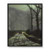 John Grimshaw Nocna aleja w Roundhay 40×50 w RAMIE John Grimshaw Nocna aleja w Roundhay 40×50 w RAMIE