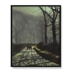 John Grimshaw Nocna aleja w Roundhay 40×50