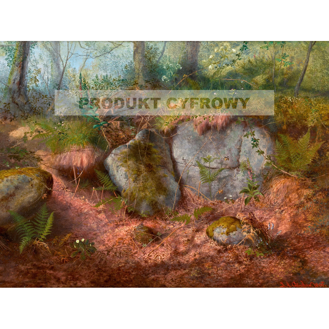 John Grimshaw Omszały brzeg — produkt cyfrowy do pobrania