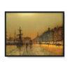 John Grimshaw Port w Greenock nocą 30×40 John Grimshaw Port w Greenock nocą 30×40