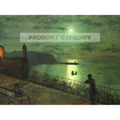 John Grimshaw Scarborough z ławek przy hotelu Grand — produkt cyfrowy do pobrania