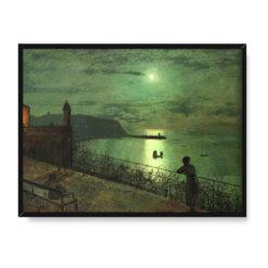 John Grimshaw Scarborough z ławek przy hotelu Grand 30×40