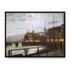 John Grimshaw Scena w porcie o zmierzchu 30×40 w RAMIE