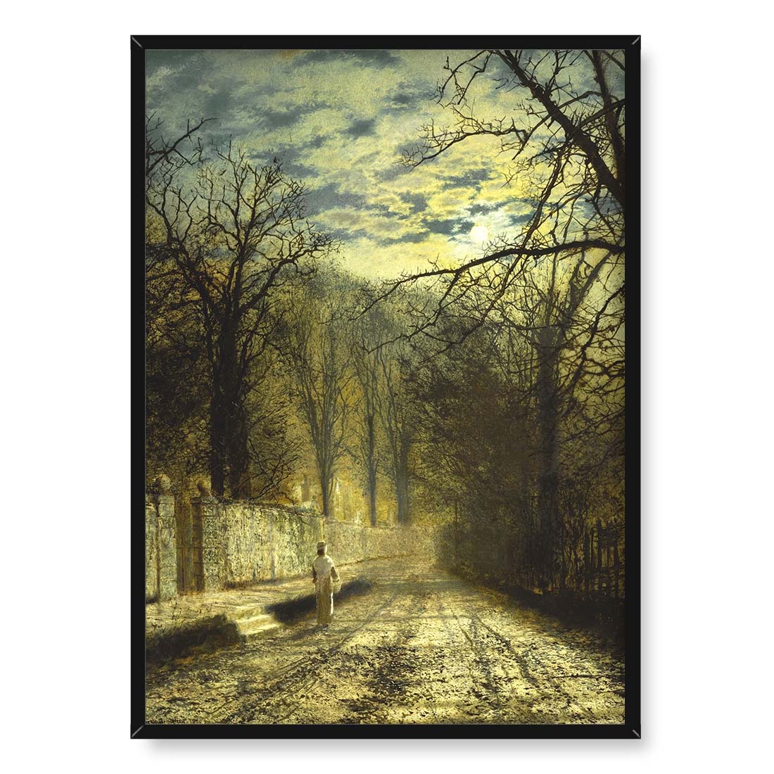 John Grimshaw Ulica w blasku księżyca 50x70