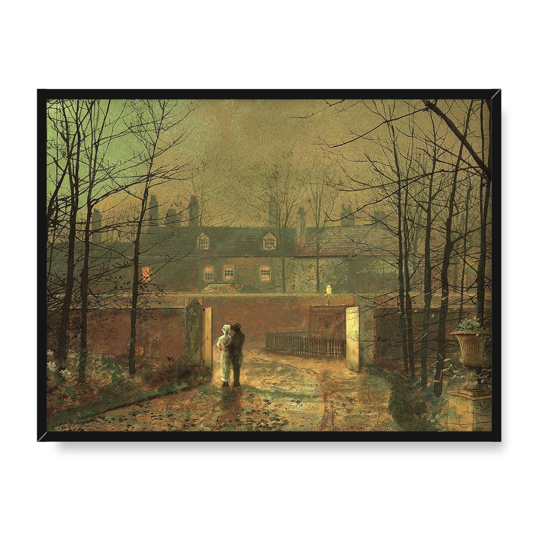 John Grimshaw Zakochani w alejce 30x40 w RAMIE