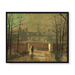 John Grimshaw Zakochani w alejce 50×40