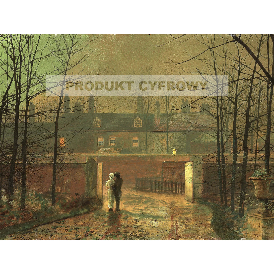 John Grimshaw Zakochani w alejce — produkt cyfrowy do pobrania