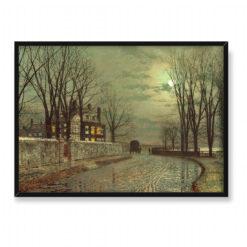 John Grimshaw Zakręt drogi 70×50