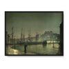 John Grimshaw Żegluga w Greenock 30×40 w RAMIE