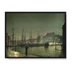 John Grimshaw Żegluga w Greenock 30×40