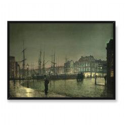 John Grimshaw Żegluga w Greenock 70×50