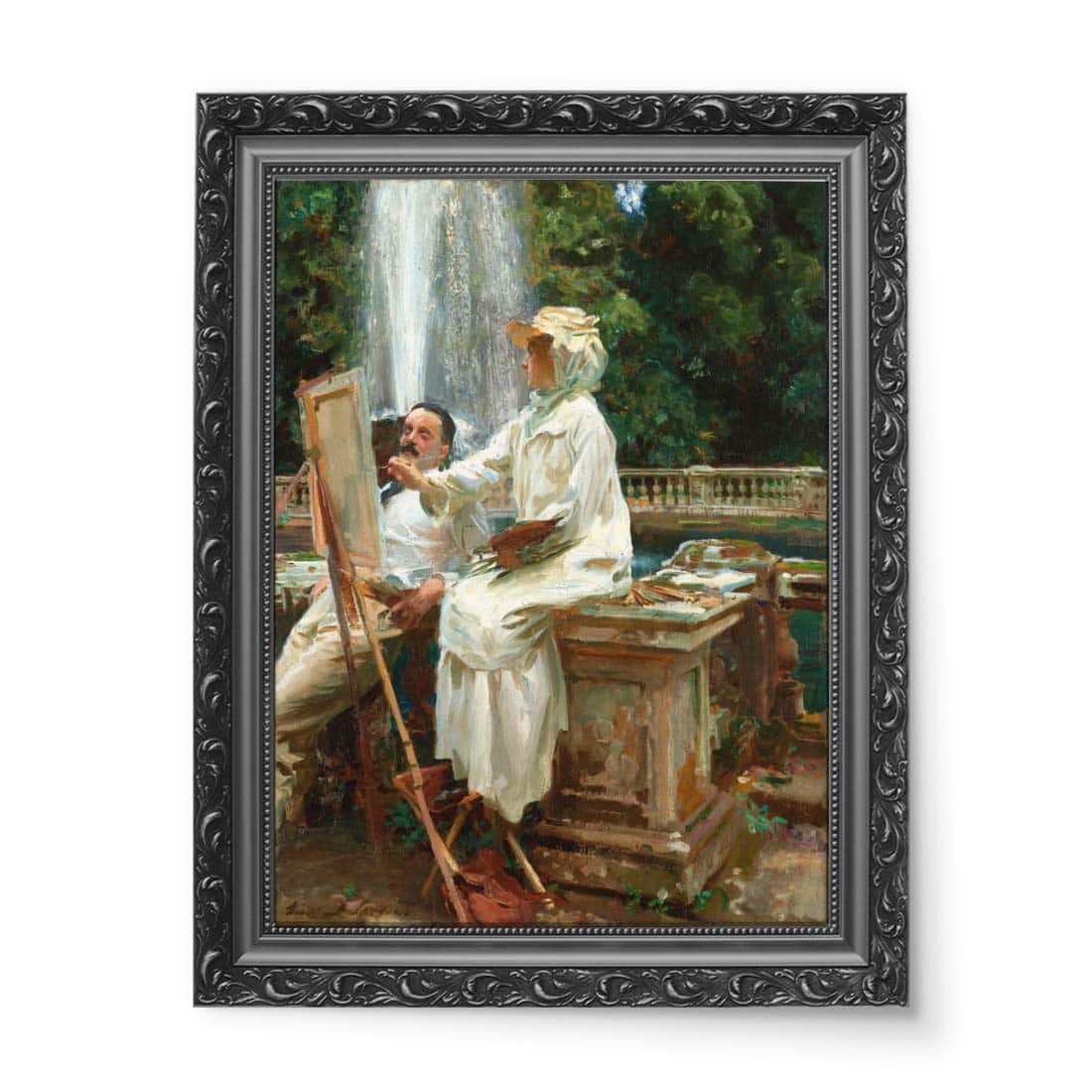 John Singer Sargent Fontanna Villa Torlonia Frascati Włochy wydruk na płótnie 50x70