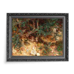 John Singer Sargent Korzenie dzikich drzew oliwnych Valldemosa Majorka 70×50