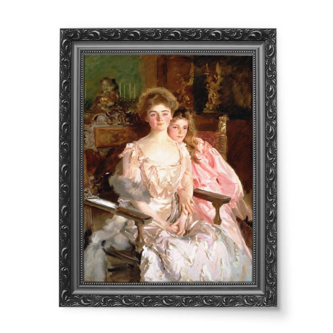 John Singer Sargent Pani Fiske Warren i jej córka Rachel wydruk na płótnie 50x70