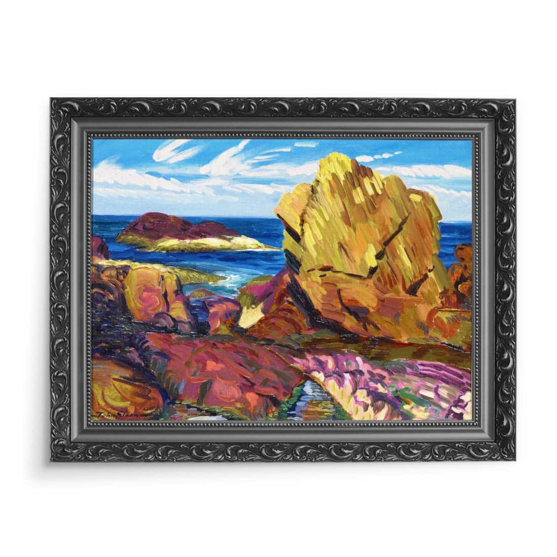 John Sloan Żółta skała Gloucester 70x50