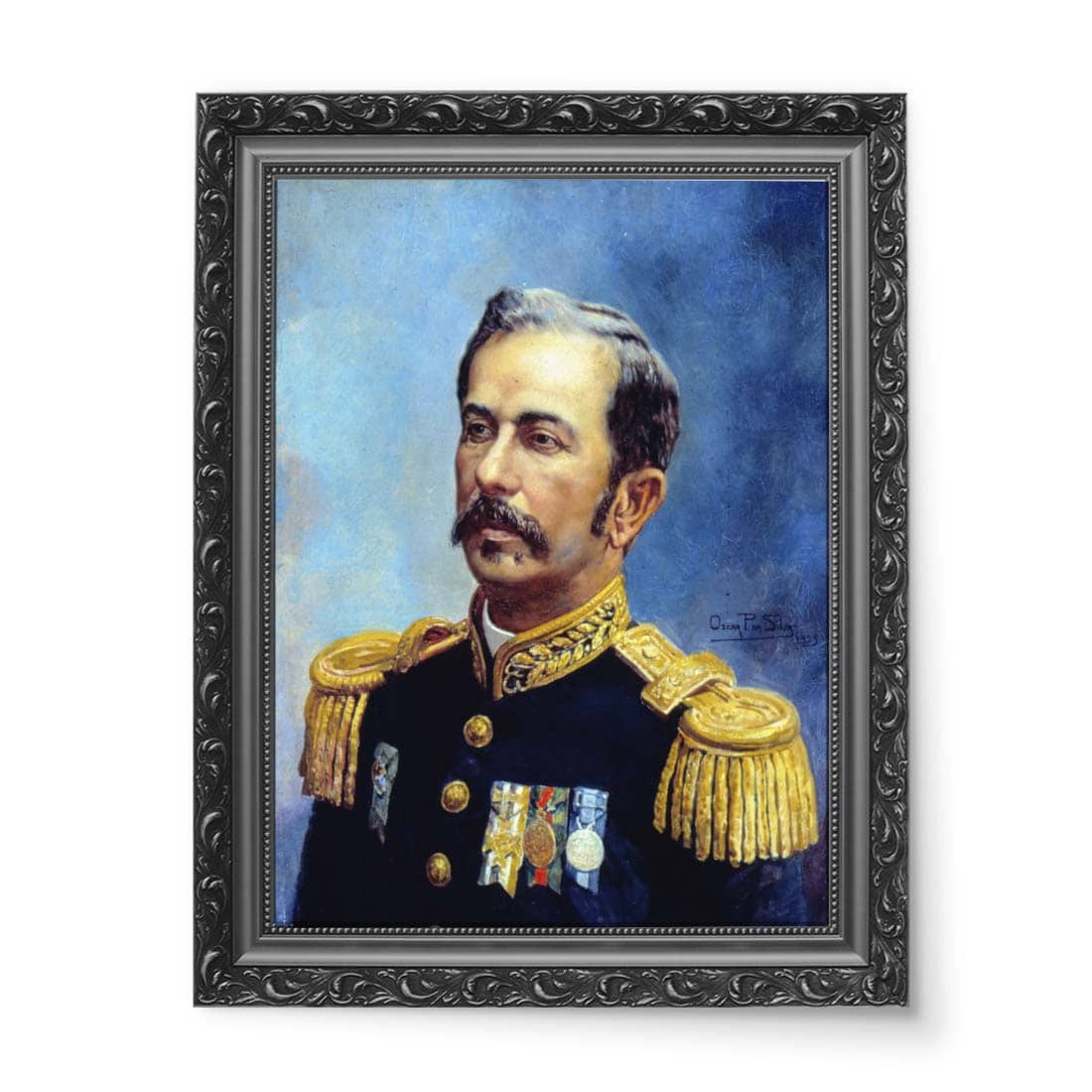 Jose Ferraz de Almeida Junior Portret marszałka Floriano Peixoto wydruk na płótnie 50x70