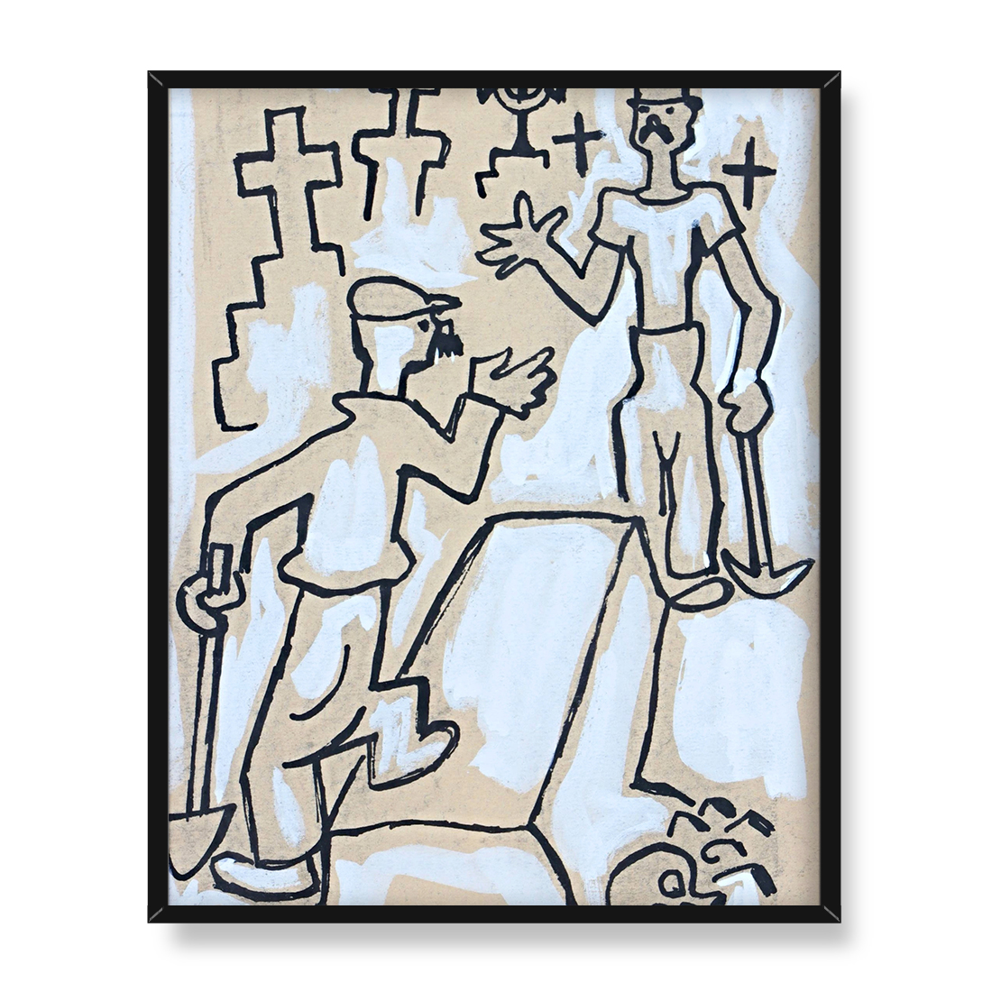 Josef Capek Cierpienie pięciokątnego Boba 40x50 w RAMIE