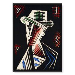 Josef Capek Głowa mężczyzny w kapeluszu 50×70