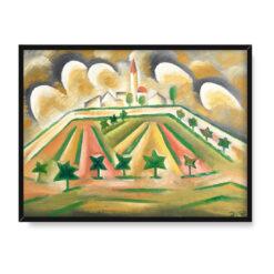 Josef Capek Kościółek na wzgórzu 30×40