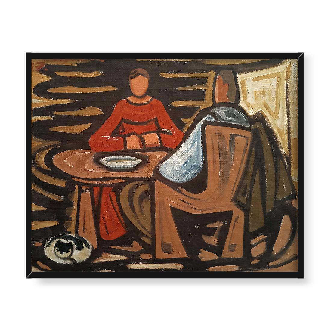 Josef Capek Mężczyzna i kobieta 50x40 w RAMIE