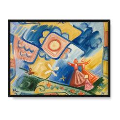 Josef Capek Śpiewające dziewczęta 30×40