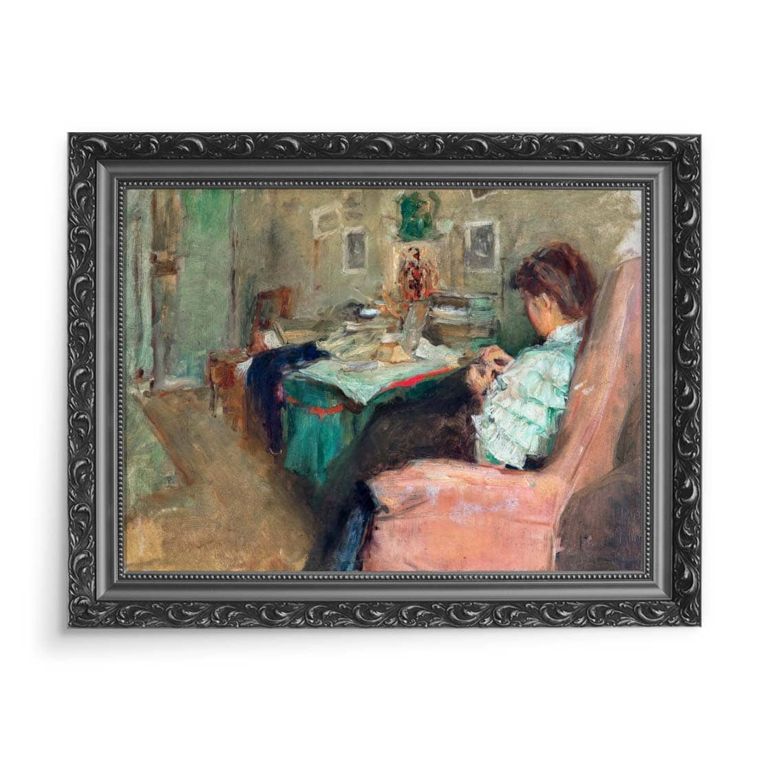 Józef Mehoffer Młoda kobieta szyjąca 70x50