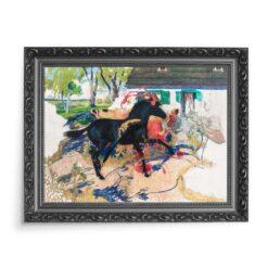 Józef Mehoffer Pegaz wśród kwiatów 70×50