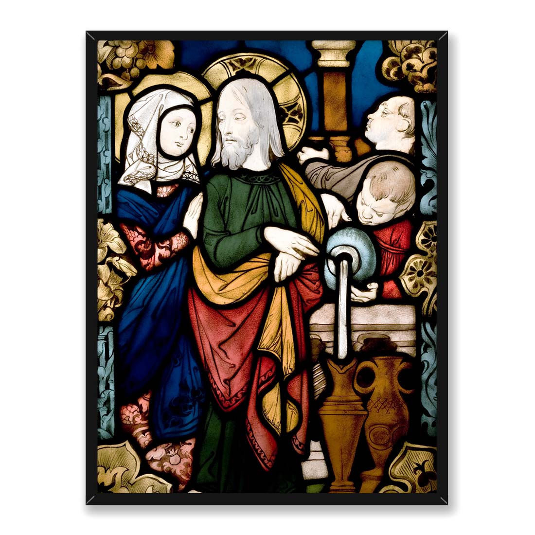 Jozef Mehoffer Witraż Cud w Kanie Galilejskiej 30x40