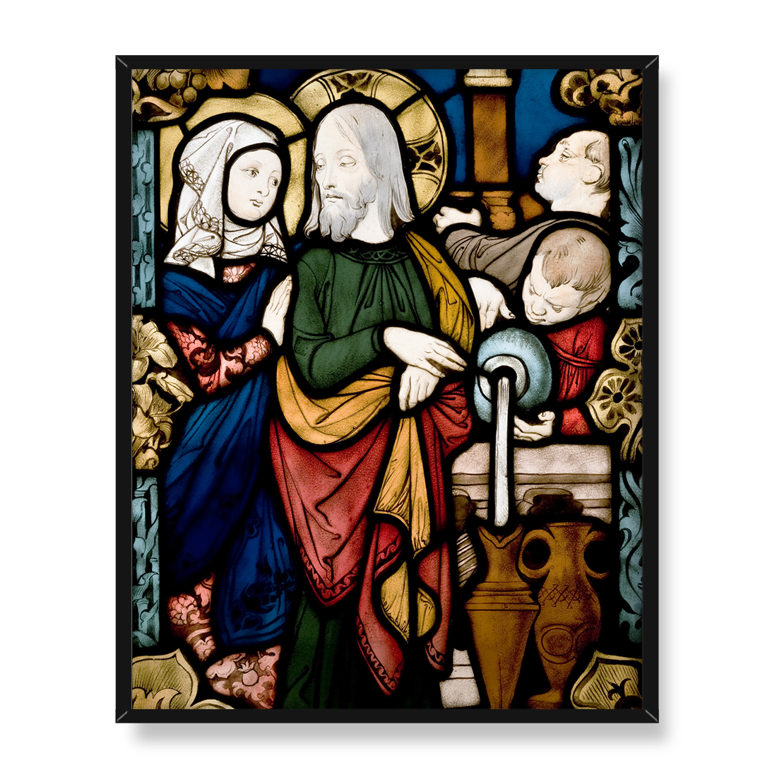 Jozef Mehoffer Witraż Cud w Kanie Galilejskiej 40x50