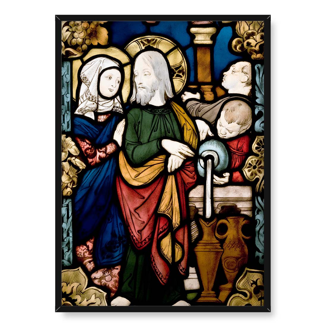 Jozef Mehoffer Witraż Cud w Kanie Galilejskiej 50x70