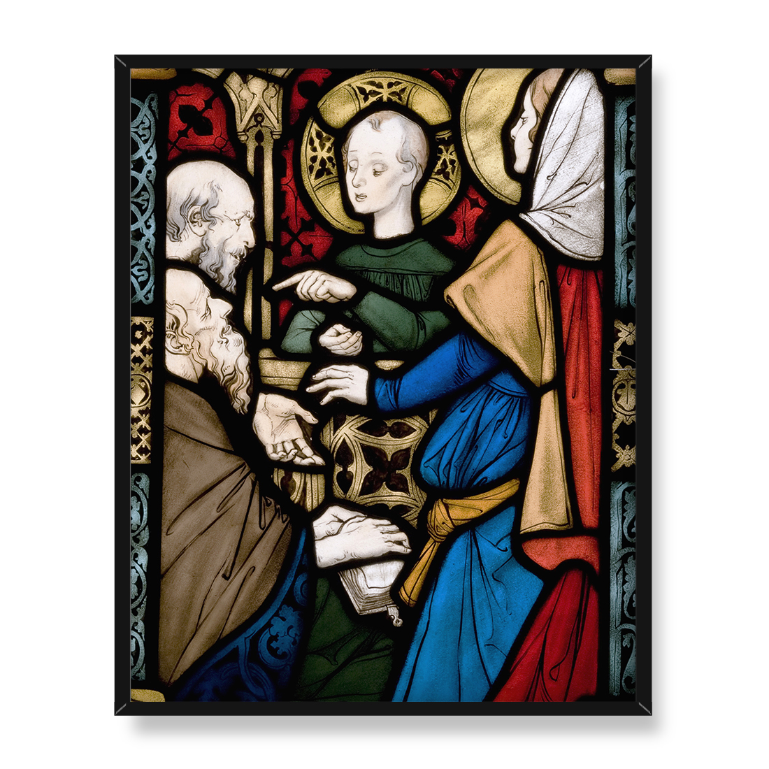 Jozef Mehoffer Witraż Dwunastoletni Jezus w świątyni 40x50