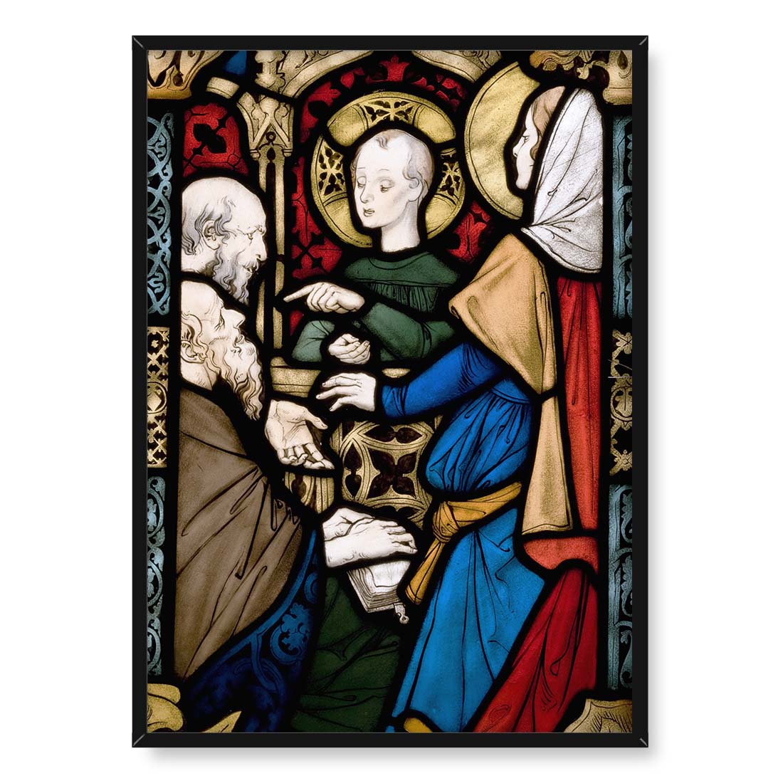 Jozef Mehoffer Witraż Dwunastoletni Jezus w świątyni 50x70