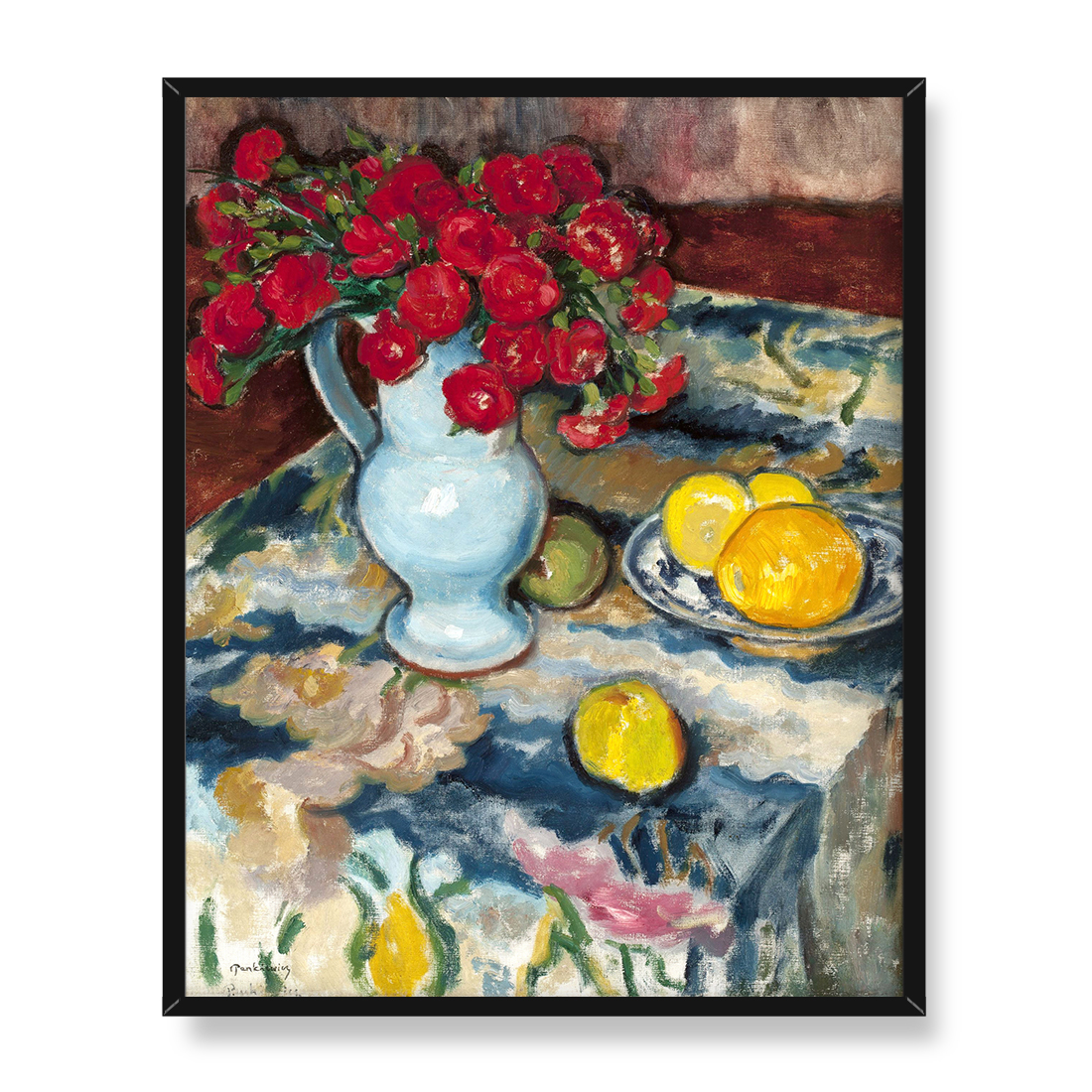 Józef Pankiewicz Czerwone goździki 40x50