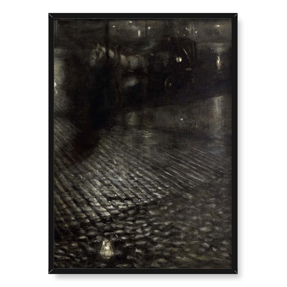 Józef Pankiewicz Dorożka w deszczu 50x70