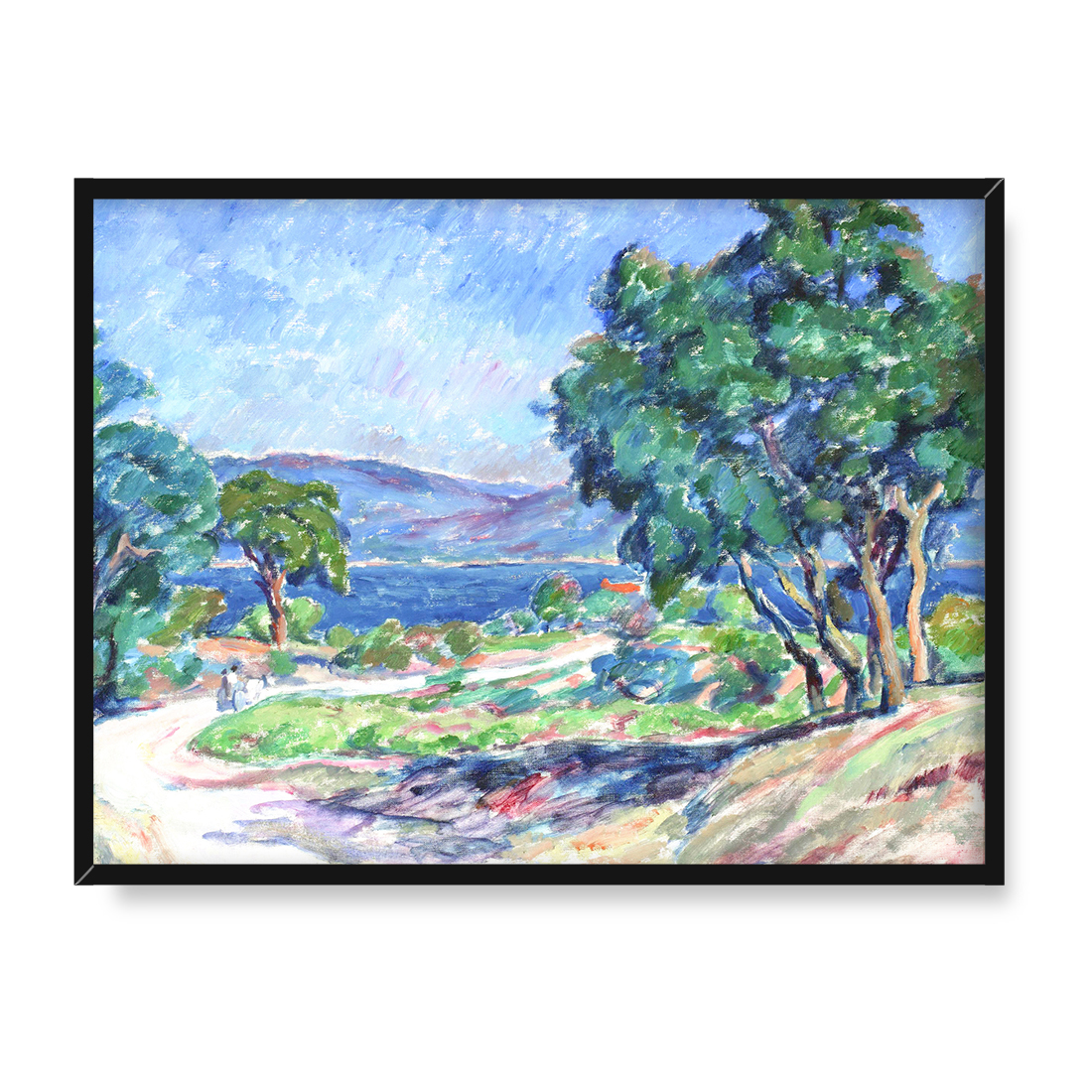 Józef Pankiewicz Droga w Saint-Tropez 40x30
