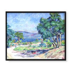 Józef Pankiewicz Droga w Saint-Tropez 50×40