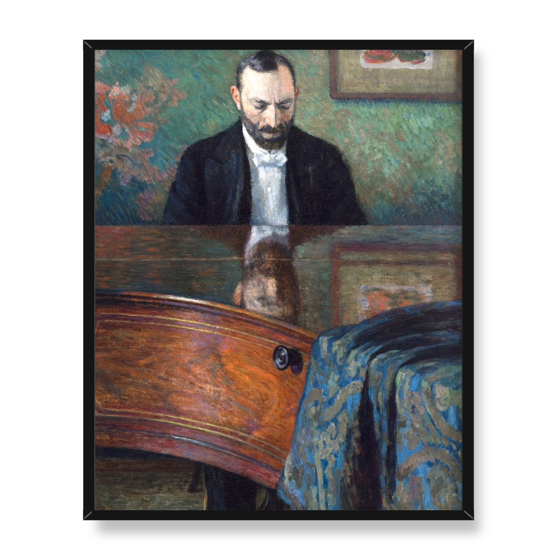 Józef Pankiewicz Jasieński przy fortepianie 40x50