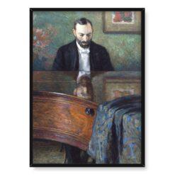 Józef Pankiewicz Jasieński przy fortepianie 50×70