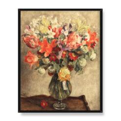 Józef Pankiewicz Kwiaty w szklanym wazonie 40×50