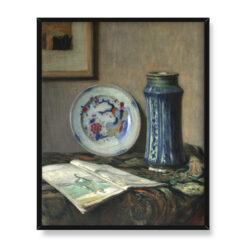Józef Pankiewicz Martwa natura z ceramiką 40×50