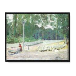 Józef Pankiewicz Pejzaż z okolic Kazimierza Lubelskiego 40×30