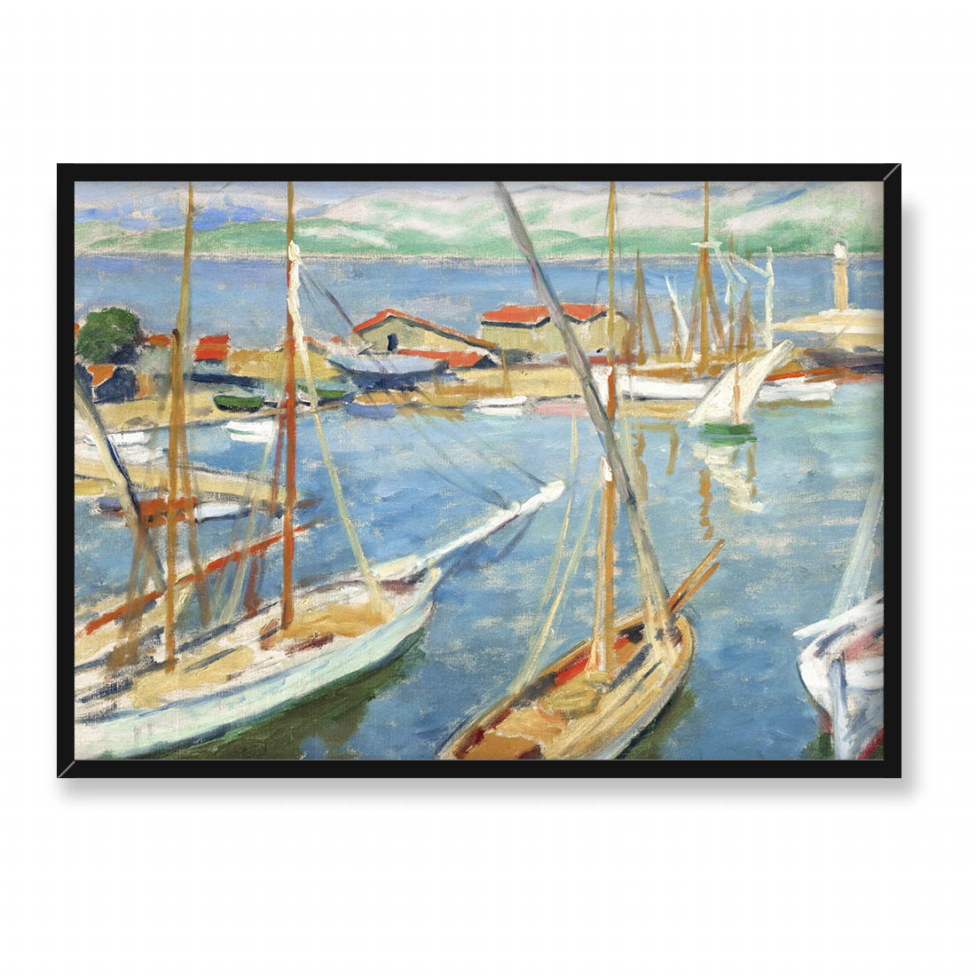 Józef Pankiewicz Port w Saint-Tropez 70x50