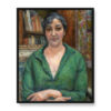 Józef Pankiewicz Portret żony w zielonym swetrze 40×50 w RAMIE Józef Pankiewicz Portret żony w zielonym swetrze 40×50 w RAMIE