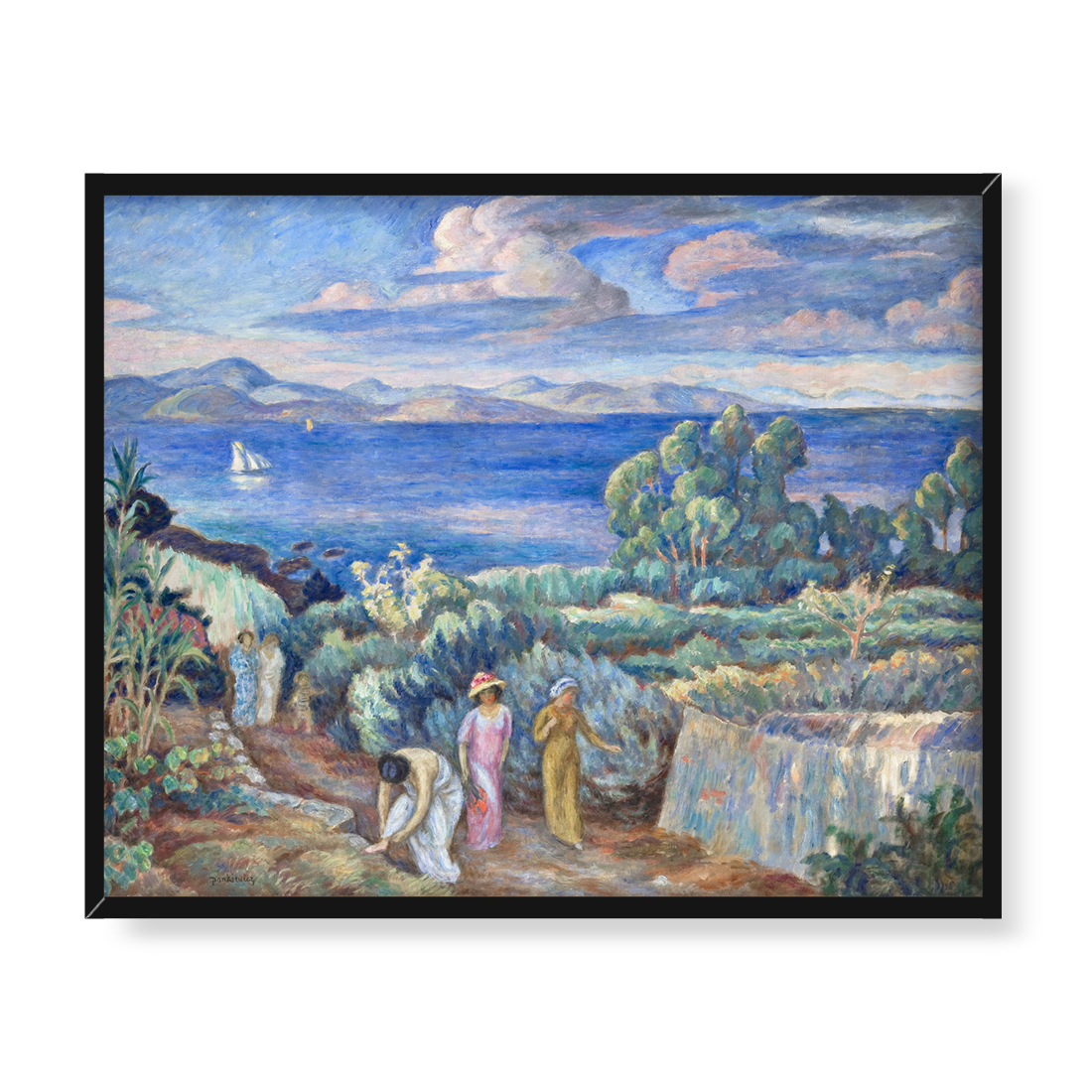 Józef Pankiewicz Powrót z kąpieli 50x40 w RAMIE